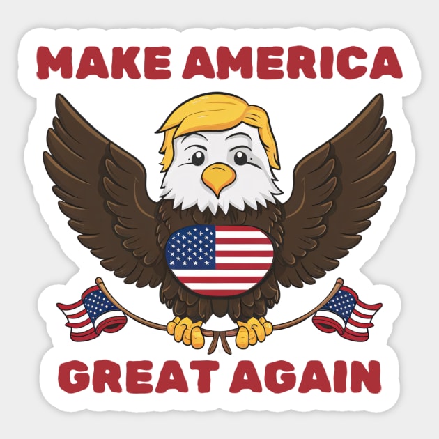 Make America Great Again Sticker by PunnyBitesPH